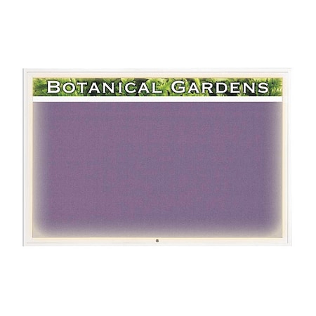United Visual Products Corkboard, Amethyst/White, 72" x 48 UV354I1-WHITE-AMETHY