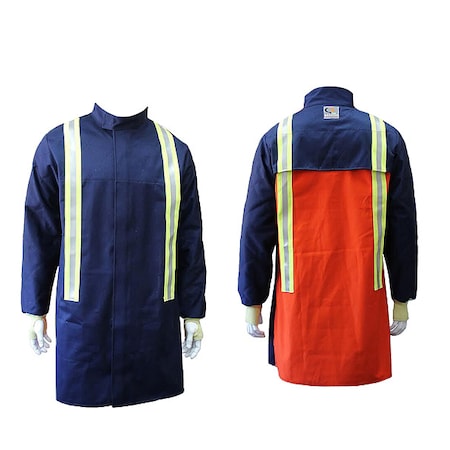 Quantum Jacket, Molten Splash Protection, 40"L, 5XL 601VTQDBV3MVB-5XL