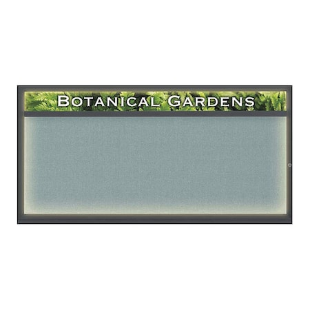 United Visual Products Corkboard, Cloud /Black, 72" x 36" UV353I1-BLACK-CLOUD
