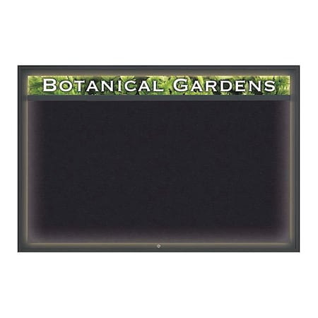 United Visual Products Corkboard, Rubber Backing/Black, 72" x 48 UV354I1-BLACK-RUBBER