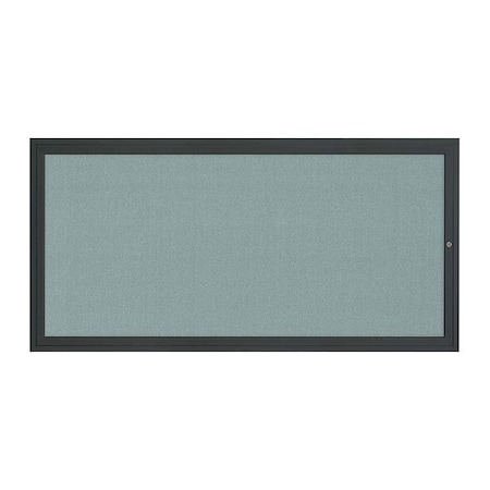 United Visual Products Corkboard, 1Dr, Cloud/Black, 72" x 36" UV3061-BLACK-CLOUD