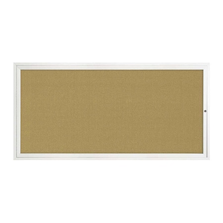 United Visual Products Corkboard, 1Dr, Keylime/White, 72" x 36" UV3061-WHITE-KEYLIME