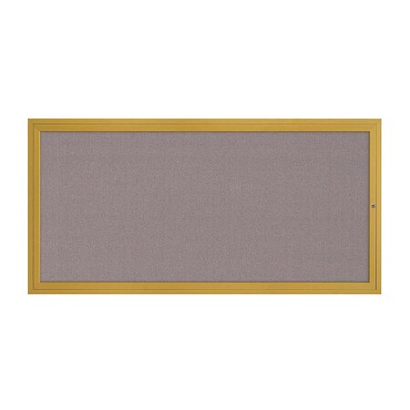 United Visual Products Corkboard, 1Dr, Surf/Gold, 72" x 36" UV3061-GOLD-SURF