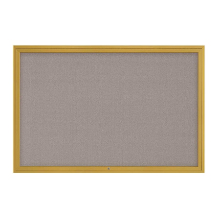 United Visual Products Corkboard, 1Dr, Pearl/Gold, 72" x 48 UV3071-GOLD-PEARL