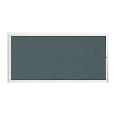 United Visual Products Corkboard, 1Dr, Blue Spruce/White, 72"x 36" UV3061-WHITE-BLSPRU