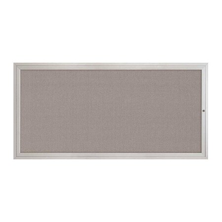United Visual Products Corkboard, 1Dr, Pearl/Satin, 72" x 36" UV3061-SATIN-PEARL