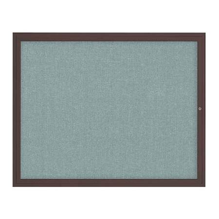 United Visual Products Corkboard, 1Dr, Cloud/Bronze, 60" x 48 UV3042-BRONZE-CLOUD
