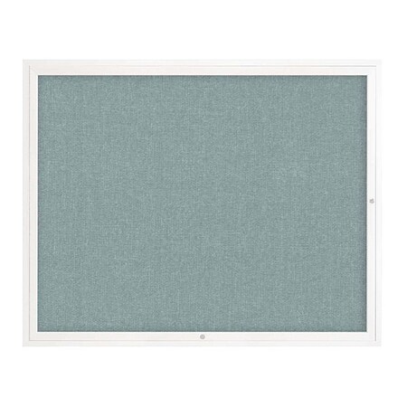 United Visual Products Corkboard, 1Dr, Cloud/White, 60" x 48 UV3042-WHITE-CLOUD