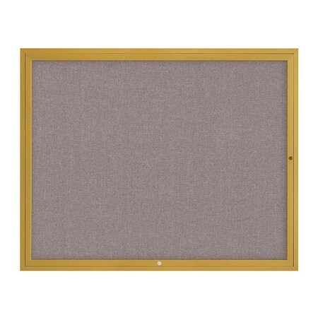 United Visual Products Corkboard, 1Dr, Surf/Gold, 60" x 48 UV3042-GOLD-SURF