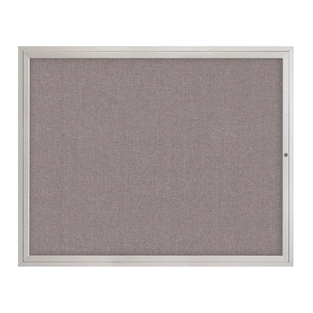 United Visual Products Corkboard, 1Dr, Surf/Satin, 60" x 48 UV3042-SATIN-SURF