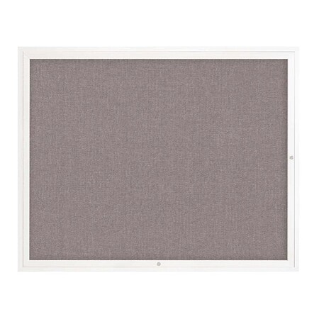 United Visual Products Corkboard, 1Dr, Surf/White, 60" x 48 UV3042-WHITE-SURF