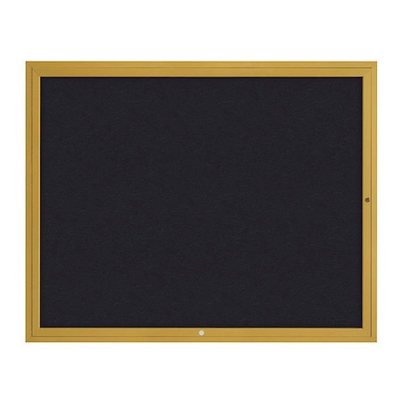 United Visual Products Corkboard, 1Dr, Rubber/Gold, 60" x 48 UV3042-GOLD-RUBBER