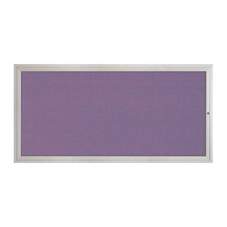 United Visual Products Corkboard, 1Dr, Amethyst/Satin, 72" x 36 UV3061-SATIN-AMETHY