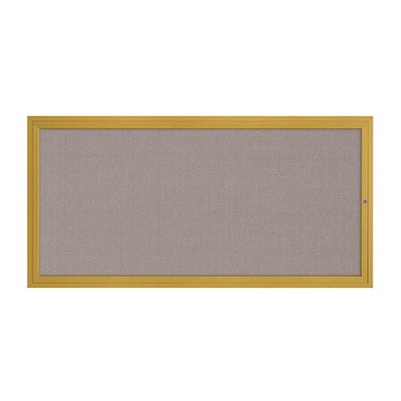 United Visual Products Corkboard, 1Dr, Pearl/Gold, 72" x 36" UV3061-GOLD-PEARL