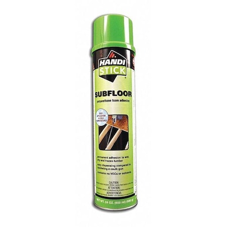 Handi-Foam Gun Foam, Adhesive, Subfloor, 24oz, Cream P10130