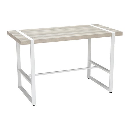 Ofm Computer Desk Computer Desk, Grey Teak, 48", 23.62" D X 29" H, 47.24" W X Melamine Laminate 1060-WHT-GTK
