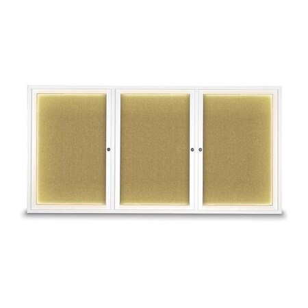 United Visual Products Corkboard, Keylime/White, 72" x 36" UV418ILED-WHITE-KEYLIME