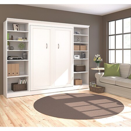 Bestar Full Wall Bed Kit, Whte, 109" 40891-17