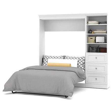 Bestar Full Wall Bed Kit, Whte, 84" 40896-17