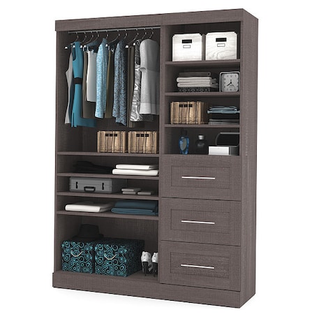 Bestar Classic Kit, Bark Gray, 61" 26870-47