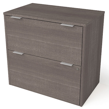Bestar Lateral File, I3 Plus, Bark Gray, Bark Gray, Melamine, 30.1" W, 28-1/2" H 160630-1147