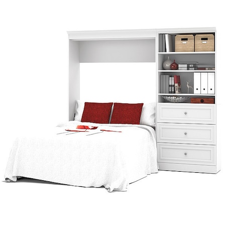 Bestar Full Wall Bed Kit, White, 95" 40895-17