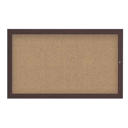 United Visual Products Corkboard, 48"x36", Buff/Bronze UV4041-BRONZE-BUFF