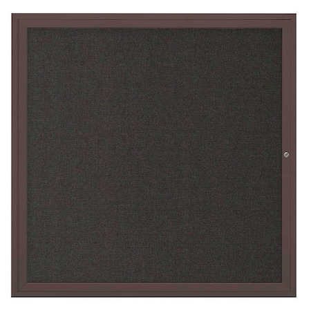 United Visual Products Corkboard, 48"x48", Black/Bronze UV40448-BRONZE-BLACK