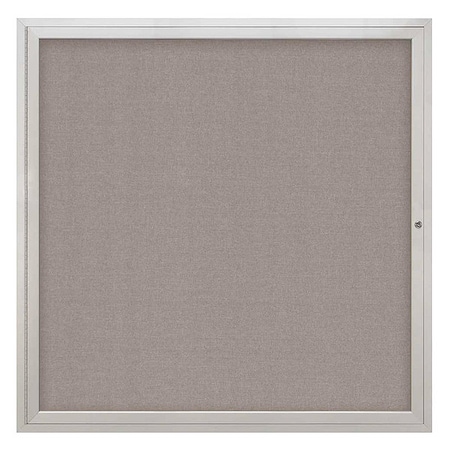 United Visual Products Corkboard, 48"x48", Pearl/Satin UV40448-SATIN-PEARL