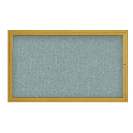 United Visual Products Corkboard, 60"x36", Cloud/Gold UV4051-GOLD-CLOUD