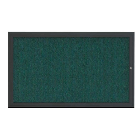 United Visual Products Corkboard, 60"x36", Dark Spruce/Black UV4051-BLACK-DRKSPR