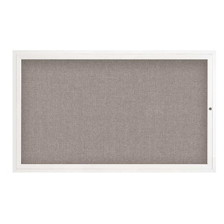 United Visual Products Corkboard, 60"x36", Pearl/White UV4051-WHITE-PEARL