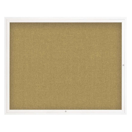 United Visual Products Corkboard, 60"x48", Keylime/White UV4052-WHITE-KEYLIME