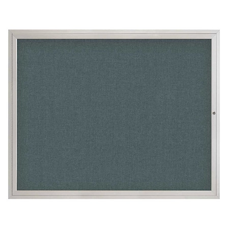 United Visual Products Corkboard, 60"x48", Blue Spruce/Satin UV4052-SATIN-BLSPRU