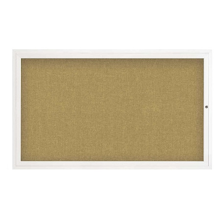 United Visual Products Corkboard, 60"x36", Keylime/White UV4051-WHITE-KEYLIME