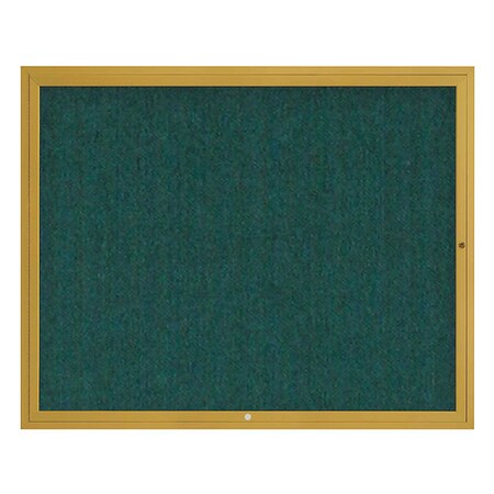 United Visual Products Corkboard, 60"x48", Dark Spruce/Gold UV4052-GOLD-DRKSPR