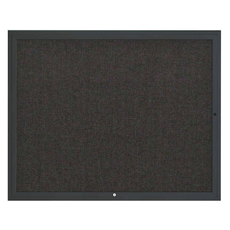 United Visual Products Corkboard, 60"x48", Black/Black UV4052-BLACK-BLACK