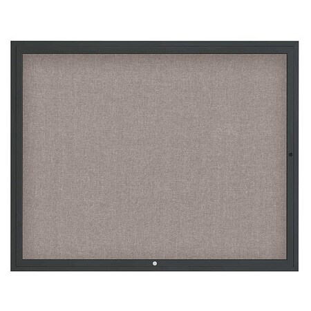 United Visual Products Corkboard, 60"x48", Pearl/Black UV4052-BLACK-PEARL