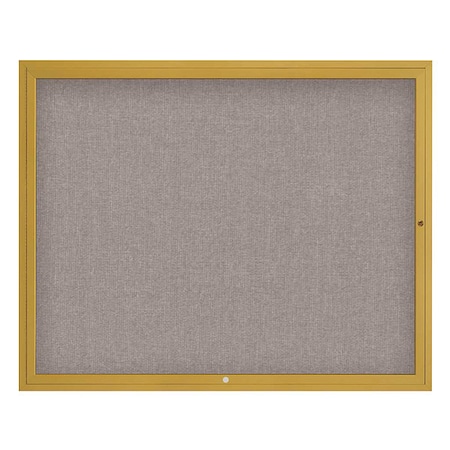 United Visual Products Corkboard, 60"x48", Pearl/Gold UV4052-GOLD-PEARL