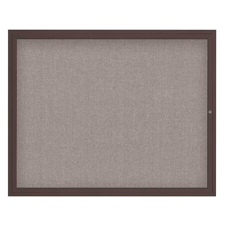 United Visual Products Corkboard, 60"x48", Pearl/Bronze UV4052-BRONZE-PEARL