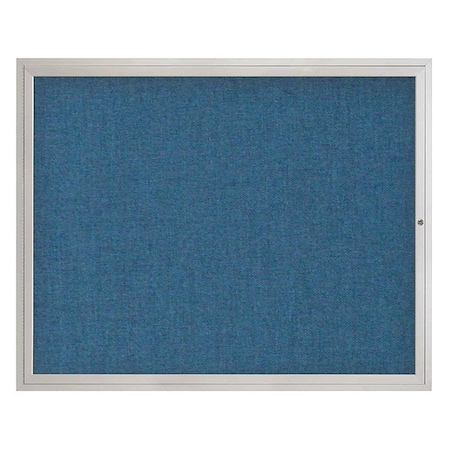 United Visual Products Corkboard, 60"x48", Ultramarine/Satin UV4052-SATIN-ULTMAR