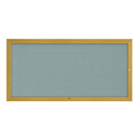 United Visual Products Corkboard, 72"x36", Cloud/Gold UV4071-GOLD-CLOUD