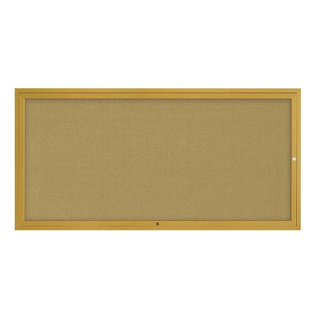 United Visual Products Corkboard, 72"x36", Keylime/Gold UV4071-GOLD-KEYLIME