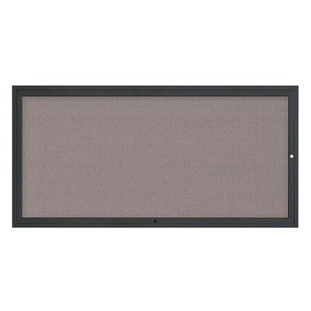United Visual Products Corkboard, 72"x36", Surf/Black UV4071-BLACK-SURF