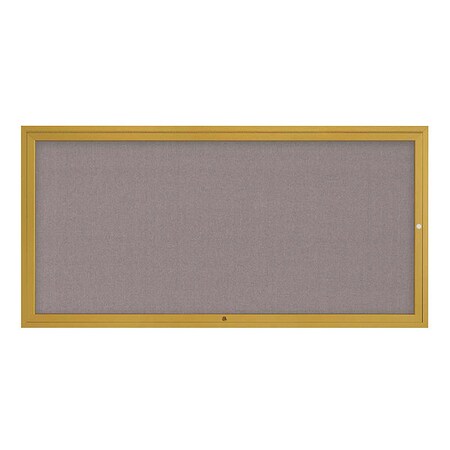 United Visual Products Corkboard, 72"x36", Surf/Gold UV4071-GOLD-SURF