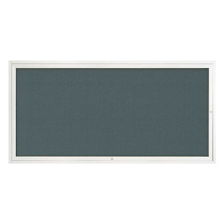 United Visual Products Corkboard, 72"x36", Blue Spruce/White UV4071-WHITE-BLSPRU