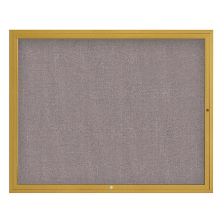 United Visual Products Corkboard, 60"x48", Surf/Gold UV4052-GOLD-SURF