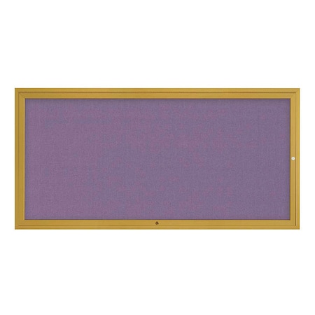 United Visual Products Corkboard, 72"x36", Amethyst/Gold UV4071-GOLD-AMETHY