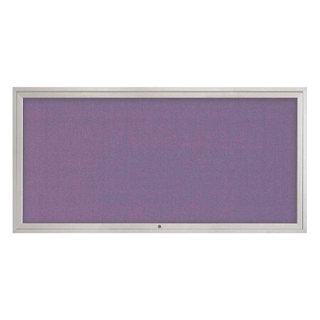 United Visual Products Corkboard, 72"x36", Amethyst/Satin UV4071-SATIN-AMETHY