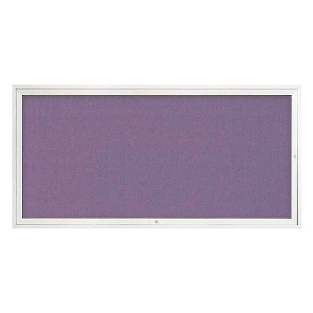 United Visual Products Corkboard, 72"x36", Amethyst/White UV4071-WHITE-AMETHY